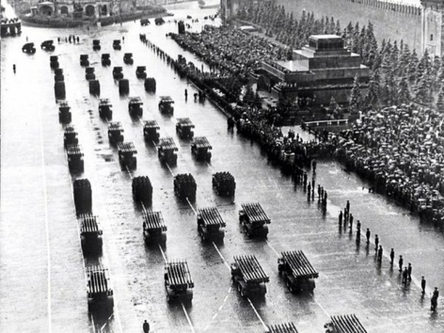 Primer desfile de la Victoria. Moscú, 1945