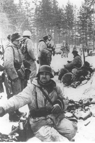Las tropas del 18º Ejército a la defensiva. Enero de 1944