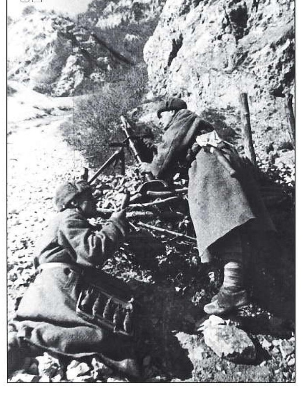 Mortero de 50 mm, septiembre 1942, norte del Cáucaso