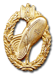 Distintivo o insignia globo Observador del ejercito en Oro