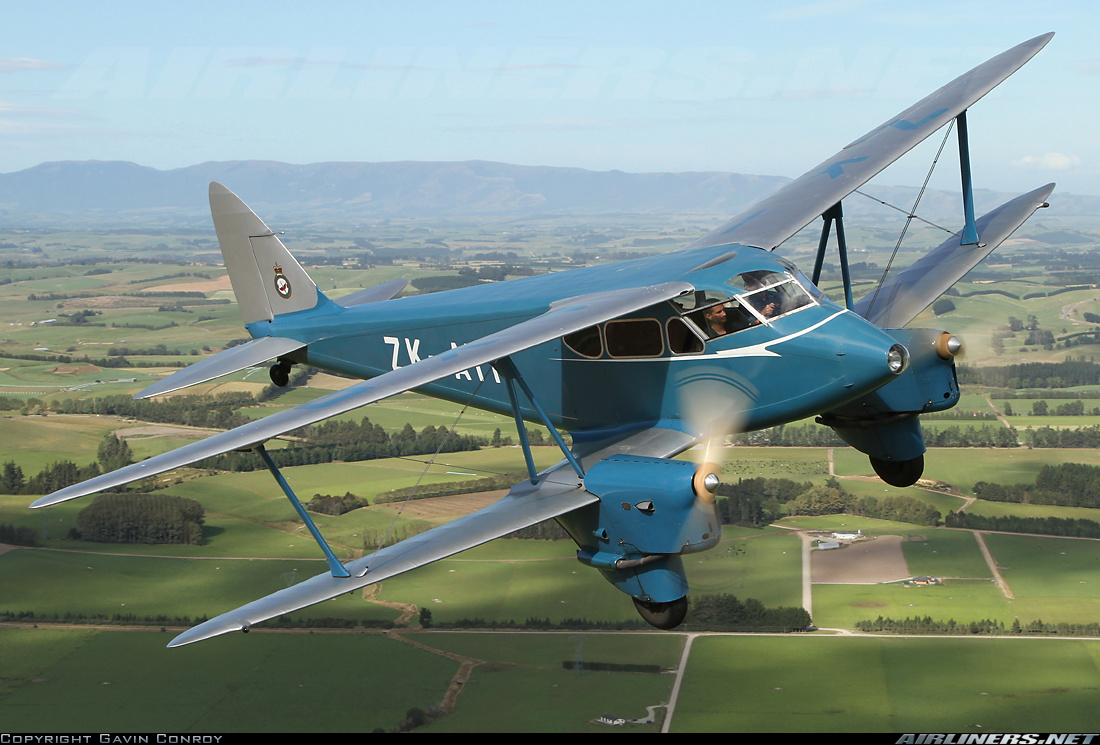 De Havilland DH-90A Dragonfly ZK-AYR con número de Serie 7508. Conservado en el Croydon Aircraft Company en Nueva Zelanda