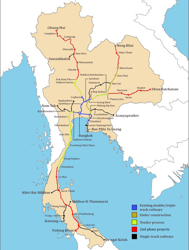 Thailand Railway Stations Maps