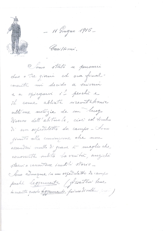 Riassunto la lettera da ventimiglia