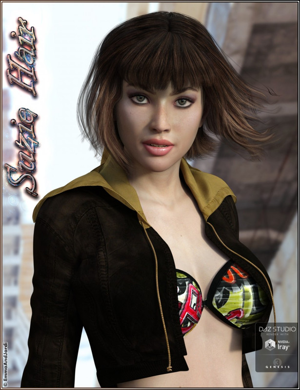 Suzie Hair for Genesis 3 Female(s)