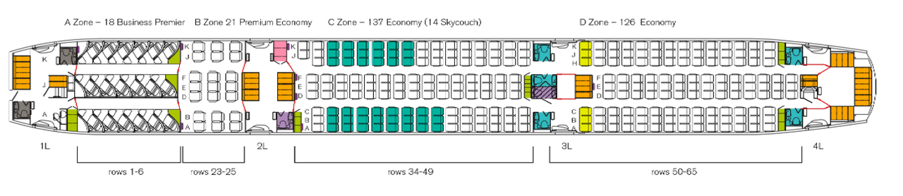 Air New Zealand Seat Map