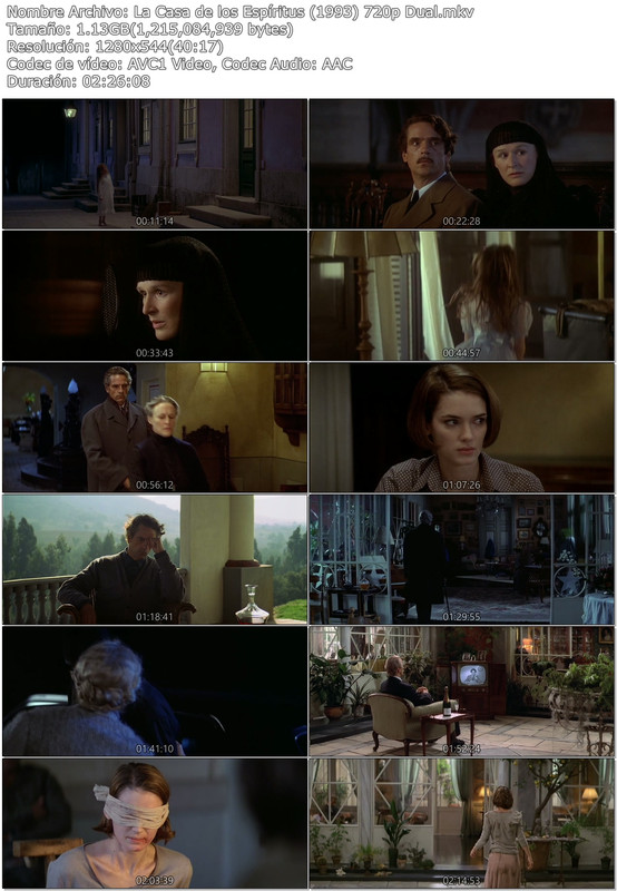 La Casa de los Espíritus (1993) 720p Dual